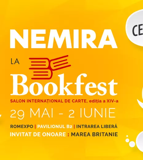 Editura Nemira ne invită la o nouă ediție a Salonului Internațional de Carte Bookfest, la Romexpo