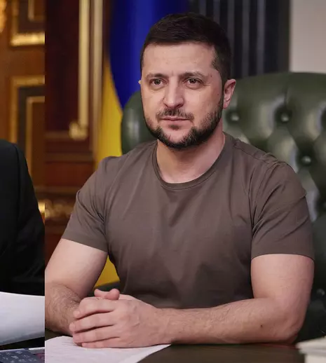 „Palma pe care toată lumea ar fi vrut să o vadă”. Imaginea cu Putin și Zelenski devenită virală