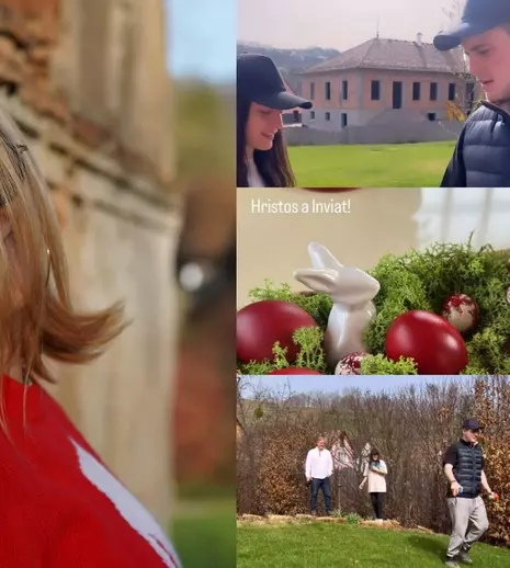 Cum au sărbătorit Andreea Esca și familia ei Paștele Catolic. Prezentatoarea Știrilor Pro TV le-a pregătit o surpriză copiilor