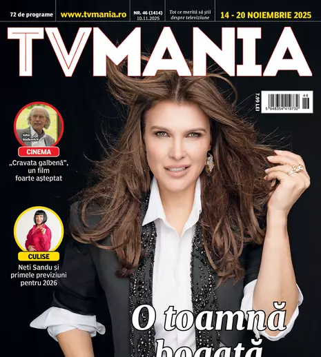 TVMania de luni, 10 noiembrie: Monica Bîrlădeanu, între „Groapa”, teatru și planuri noi – 72 de programe pentru 14–20 noiembrie!
