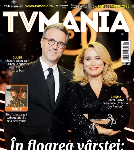 Coperta TVMania 49/2025: Andreea Esca și Andi Moisescu marchează 30 de ani de Pro TV