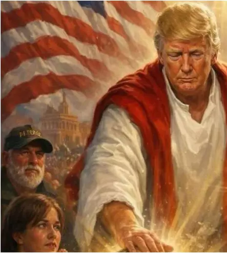 Revolta conservatorilor după ce Donald Trump s-a înfățișat drept Mesia cu ajutorul AI: „Puțină modestie i-ar prinde bine”