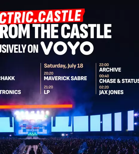 Concertele Electric Castle 2026 se văd în premieră LIVE pe VOYO. Programul complet al transmisiunilor