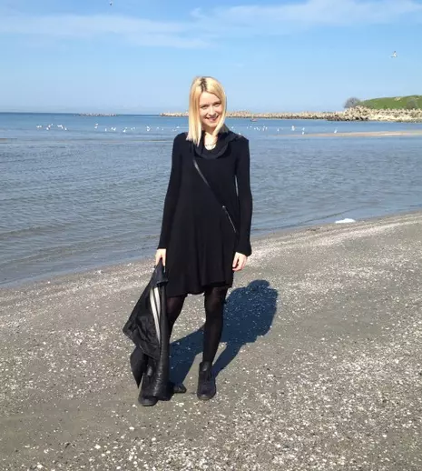 Diana Dumitrescu a petrecut Paștele la malul mării