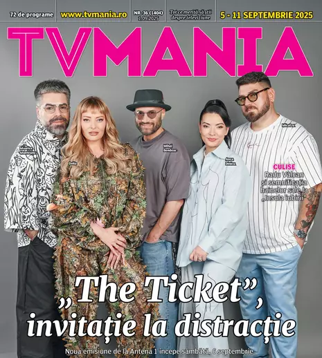 TVMania, 1 septembrie 2025: „The Ticket” pe coperta noului număr. 72 de programe TV 5 – 11 septembrie