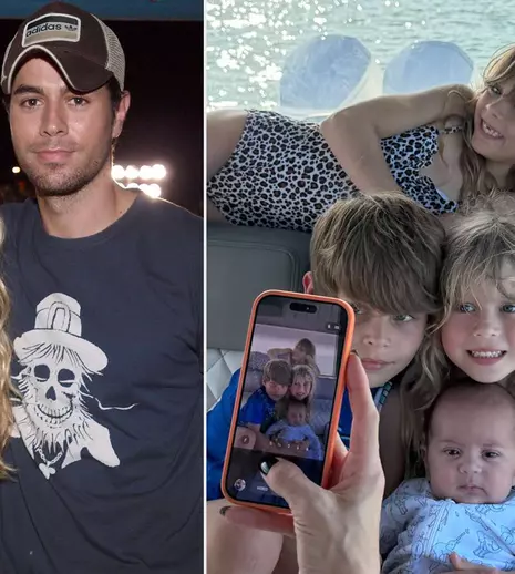Anna Kournikova și Enrique Iglesias, prima imagine cu toți cei patru copii! Ce nume romantic au ales pentru mezin