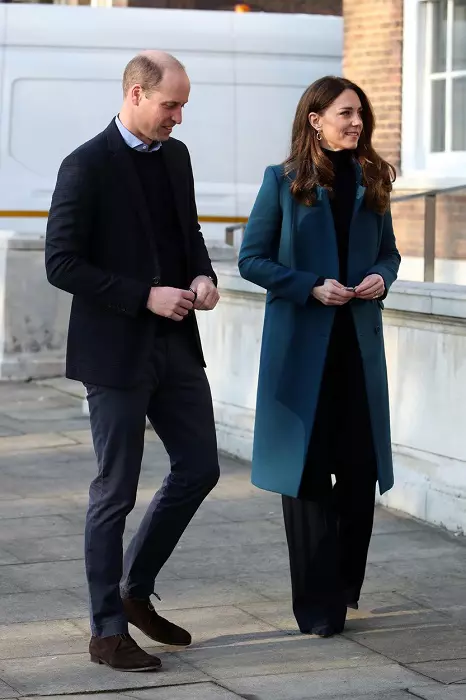 Kate Middleton and Prince William the Duke and Duchess of Cambridge seen at the Foundling museum