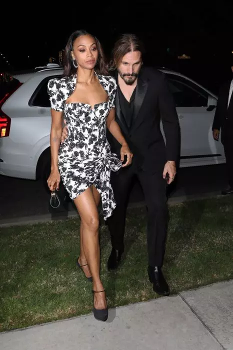 Zoe Saldana și Marco Perego