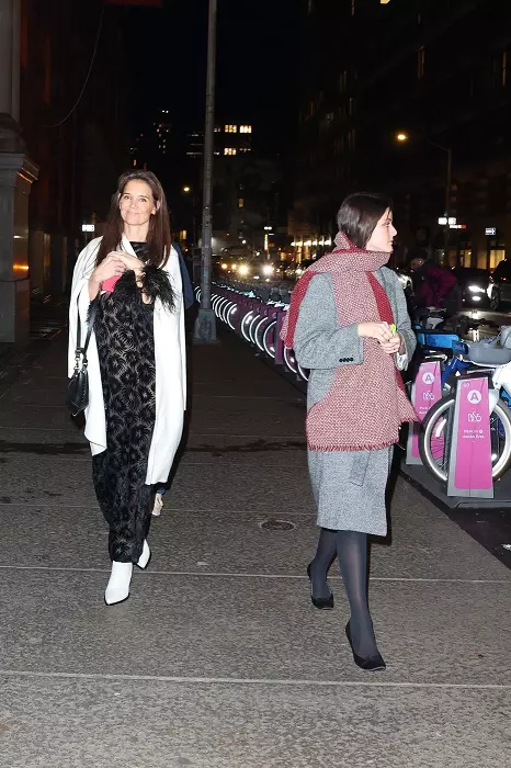 *EXCLUSIVE* Katie Holmes looks gorgeous as she heads to her Birthday Dinner in the Big Apple