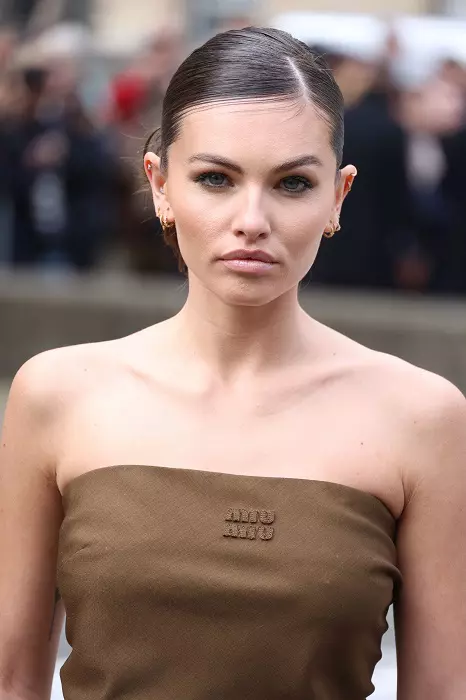 Arrivées au défilé Miu Miu mode femme automne / hiver 2024-2025 au Conseil Economique et Social lors de la Fashion Week de Paris (PFW)