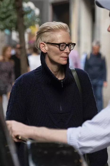 Exclusive Actress Tilda Swinton in Madrid