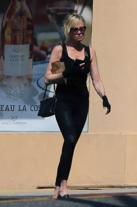 *EXCLUSIVE* Melanie Griffith leaves the gym and stops by a liquor store in LA