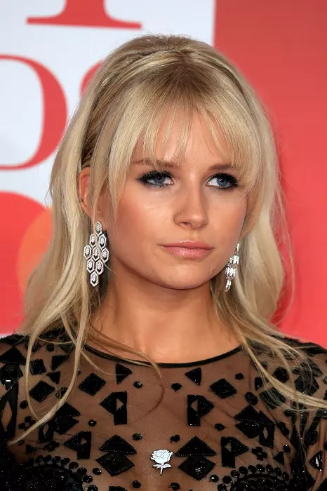 Lottie Moss attends The BRIT Awards 2018 at The O2 Arena in London, England.