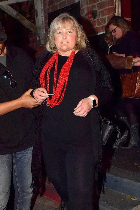 Debbie Rowe, Paris Hilton's Biological mother, is seen leaving Paris' performance at The Mint in Los Angeles
