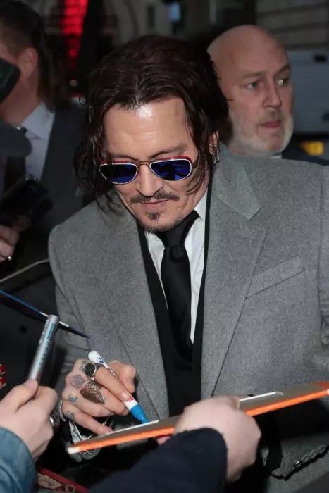 Johnny Depp Attends UK Premiere Of 'Jeanne Du Barry' - 15 Apr 2024