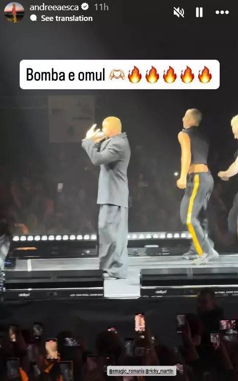 Andreea Esca la concertul lui Ricky Martin de la Romexpo (1)