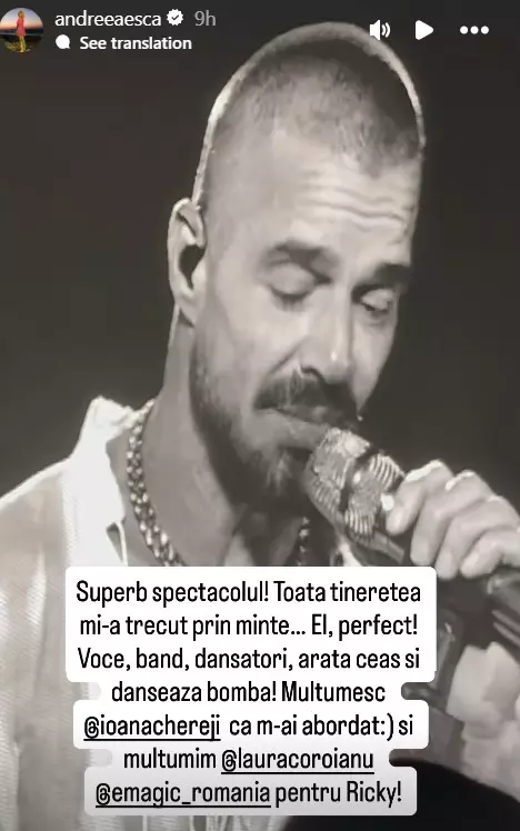 Andreea Esca la concertul lui Ricky Martin de la Romexpo (2)