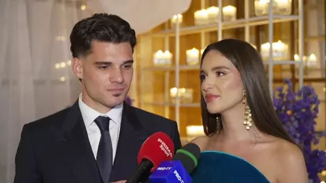 Primele imagini de la petrecerea fiului lui Ianis Hagi și al Elenei. Tortul a fost surpriza serii