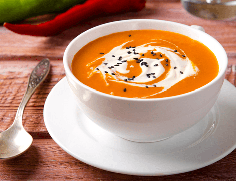 Supă cremă de dovleac și roșii - cea mai simplă și gustoasă supă de toamnă