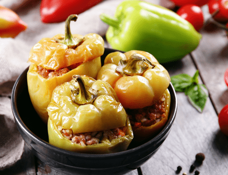 Ardei umpluţi de post. Rețeta fără ciuperci