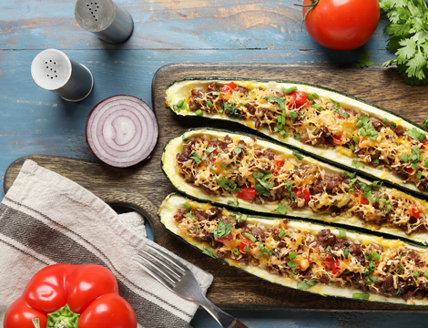 Dovlecei umpluți de post. Rețeta cu linte