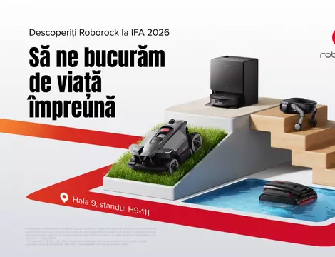 (P) De la living la piscină: Roborock prezintă la IFA 2026 noua generație de soluții inteligente pentru curățenie