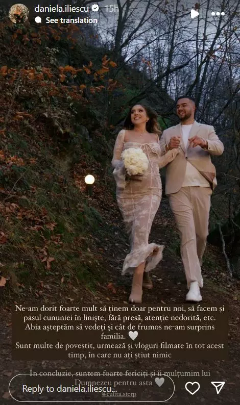 Culiță Sterp și Daniela Iliescu s-au căsătorit în secret  (3)