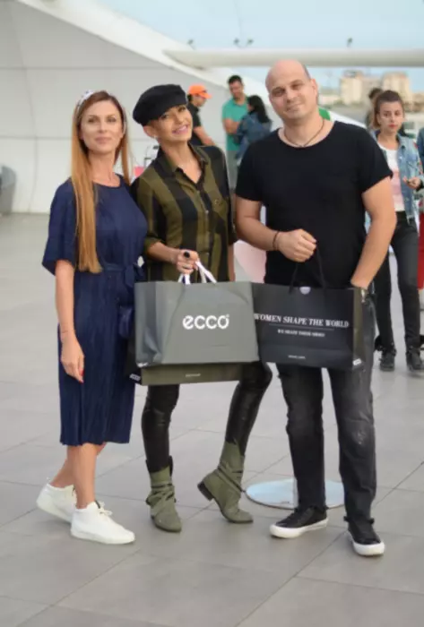 Stela Tighinean (Marketing Manager ECCO Shoes Romania), Giulia Anghelescu si Vlad Huidu