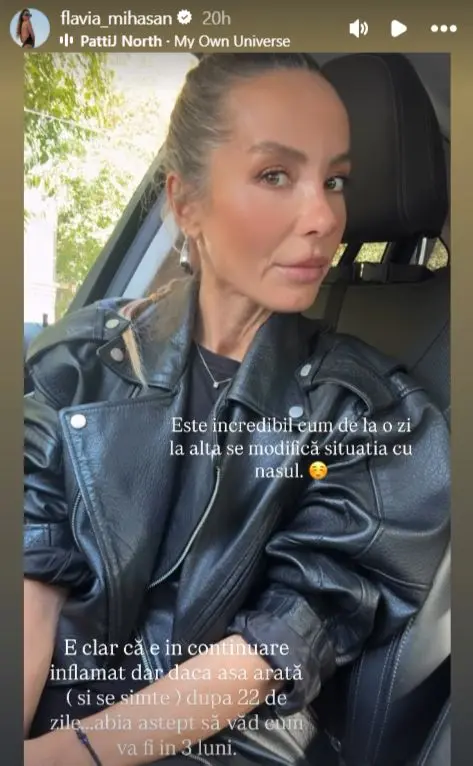 Flavia Mihășan după ce s-a operat