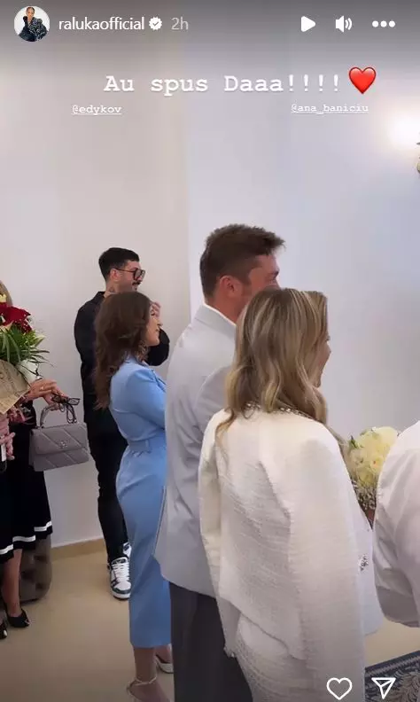 Ana Baniciu și Edy Kovacs s-au căsătorit. Primele imagini de la cununia civilă. „Ne-am luat!”