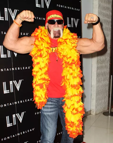 Hulk Hogan and son Nick attending the Halloween Birthday Bash At LIV Nightclub