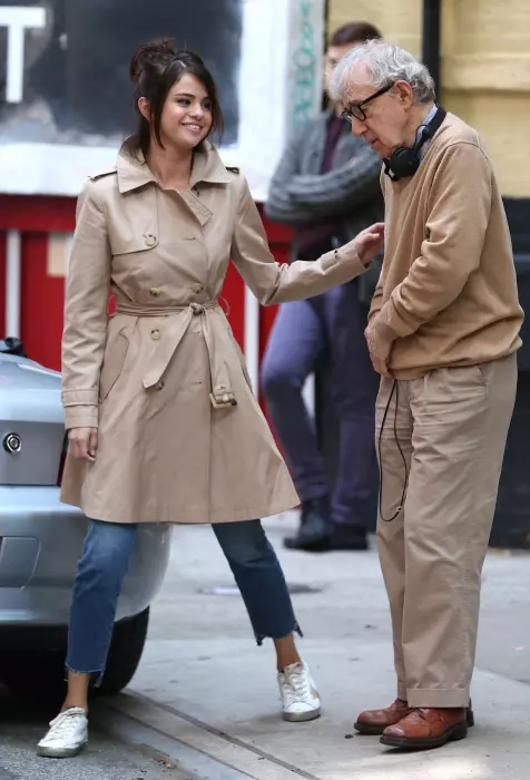 Selena Gomez si Woody Allen pe platourile de filmare