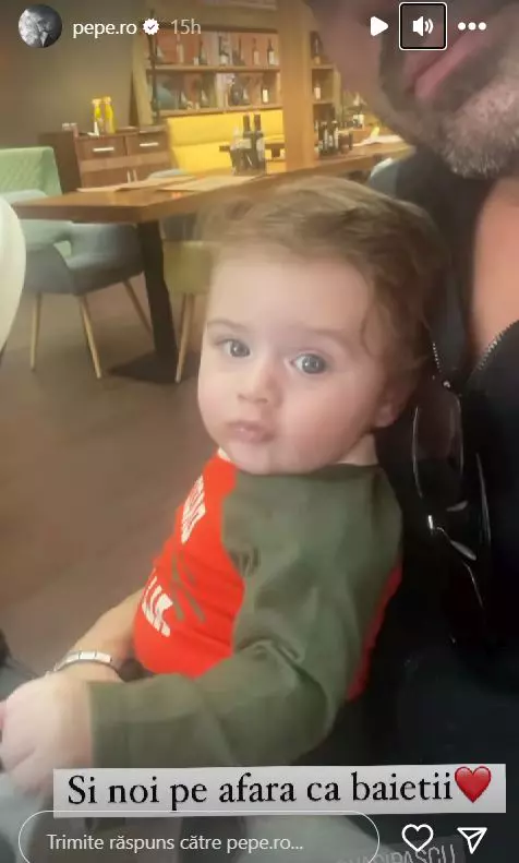 Pepe, noi imagini adorabile cu fiul lui. Cum arată acum băiețelul artistului. „Pepe mic și fericit”