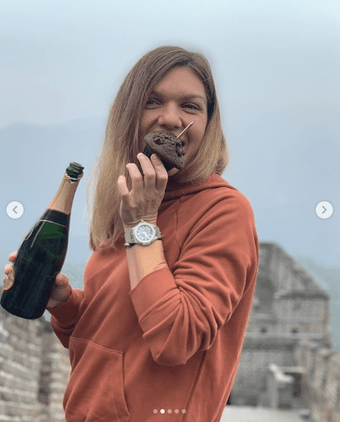 Simona Halep la Marele Zid Chinezesc