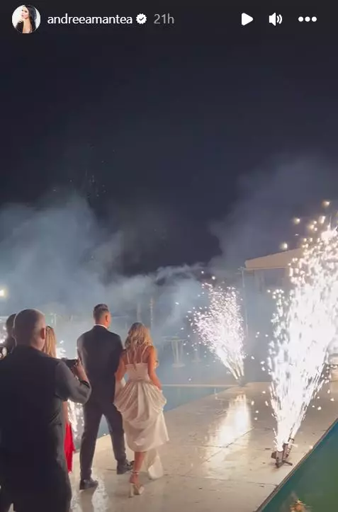 Primele imagini de la nunta spectaculoasă a lui Bursucu. Cine a creat rochia de mireasă și cât au costat verighetele (2)