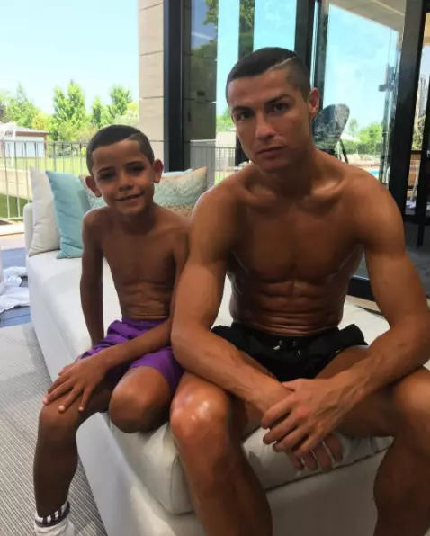 Cristiano Ronaldo si fiul sau