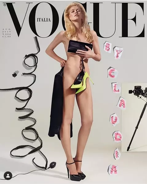 Claudia Schiffer, pe coperta Vogue Italia la 48 de ani!
