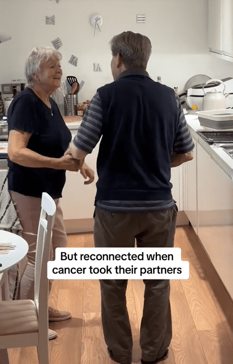 Poveste de dragoste între doi bunici. Foto: captură TikTok