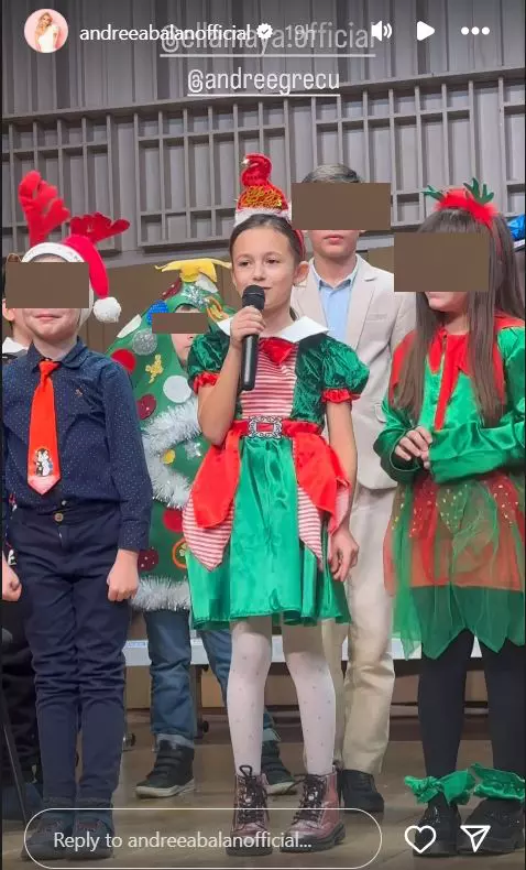 Andreea Bălan și George Burcea, la serbarea fiicei lor  (1)