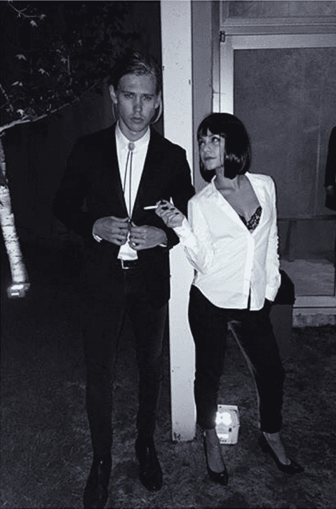 Austin Butler si Vanessa Hudgens costumati in Vincent Vega si Mia Wallace(2005)