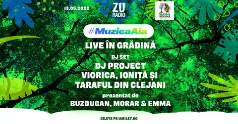 Nu-ți face planuri pentru vineri seara! Ai un ZUper party cu #MuzicaAia. Vineri, 13 mai, în Grădina Urbană Herăstrău, #MuzicaAia se va auzi live.
