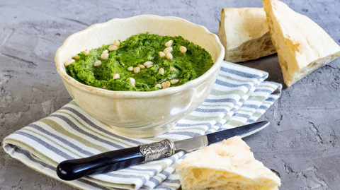 Reteta Hummus cu spanac - rețetă modernă, simplă și extrem de gustoasă. Gust intens, zero complicații