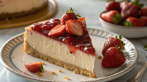 Reteta Rețetă cheesecake căpșuni - desert fin, răcoritor și elegant
