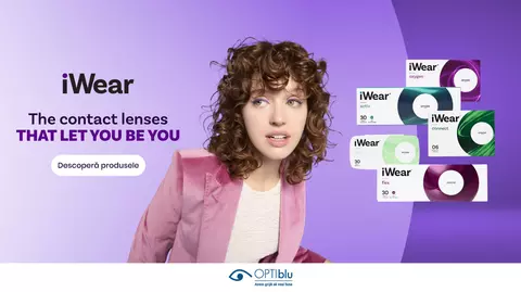 OPTIblu aduce în România lentilele de contact iWear, create pentru confort și libertate