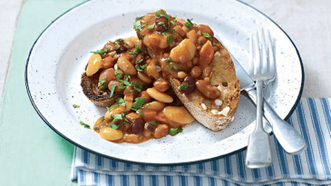 Tartine cu fasole