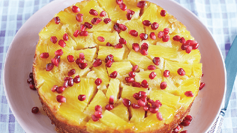 Tartă Tatin cu ananas și rodie