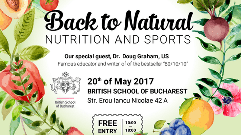 Dr. Douglas Graham, unul dintre părinții mișcării raw moderne, vine în România  pe 20 mai pentru evenimentul Back to Natural. Nutrition and Sports