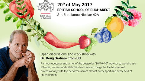 Dr. Douglas Graham, unul dintre părinții mișcării raw moderne,  vine în România pentru evenimentul  Back to Natural. Nutrition and Sports
