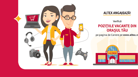 (P) De Craciun, fă-ți cadou un job la Altex