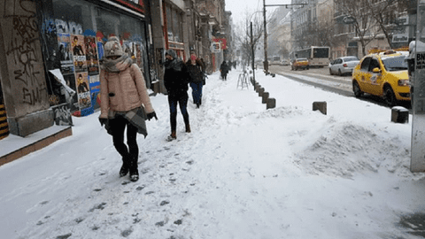 Cod galben de ninsori și viscol în 24 de județe. În restul țării - ploi și lapoviță